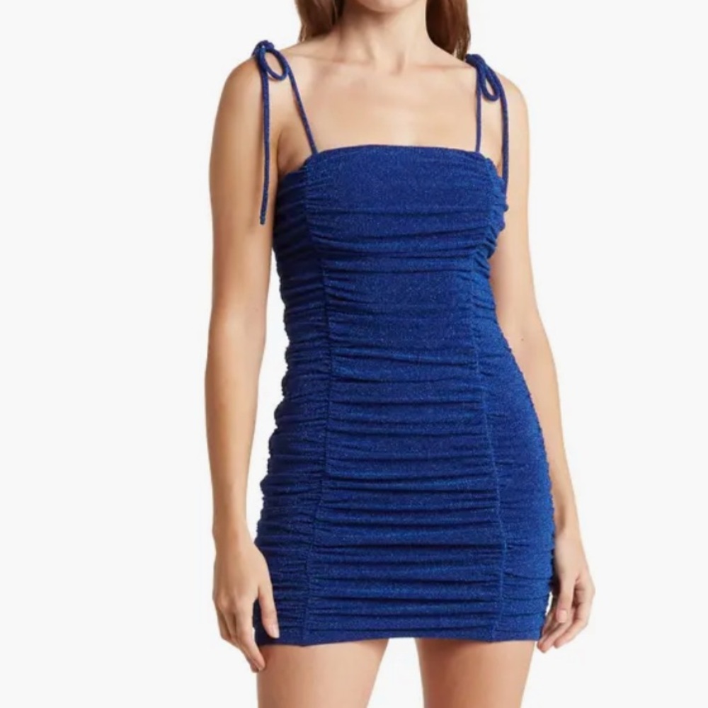 Jump Apparel, shimmer ruched party dress